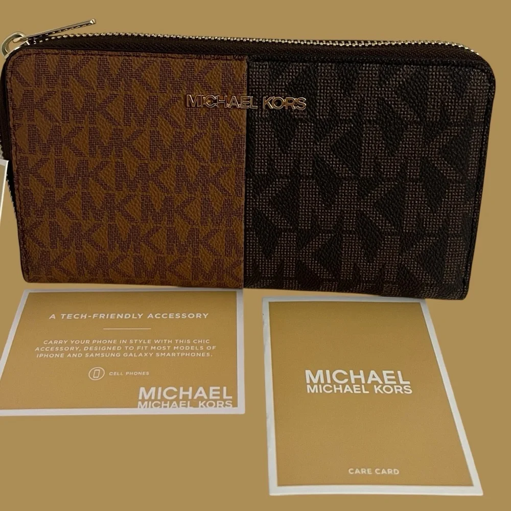 Michael Kors Two-Tone Women’s Wallet in Brown - Picture 4 of 16